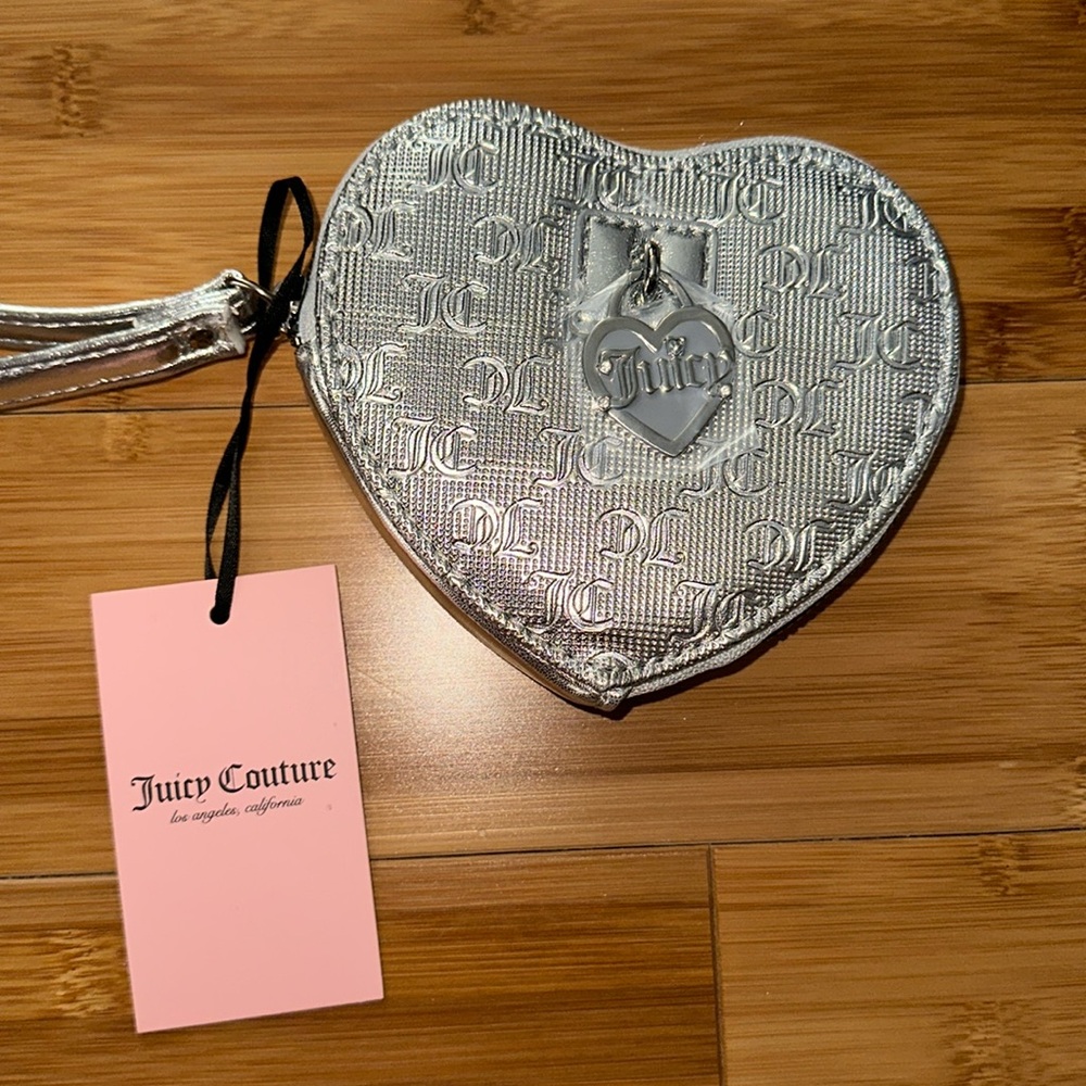 Juicy Couture Silver Heart Wristband